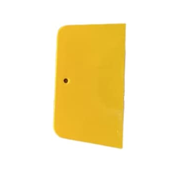 Square film scraper yellow